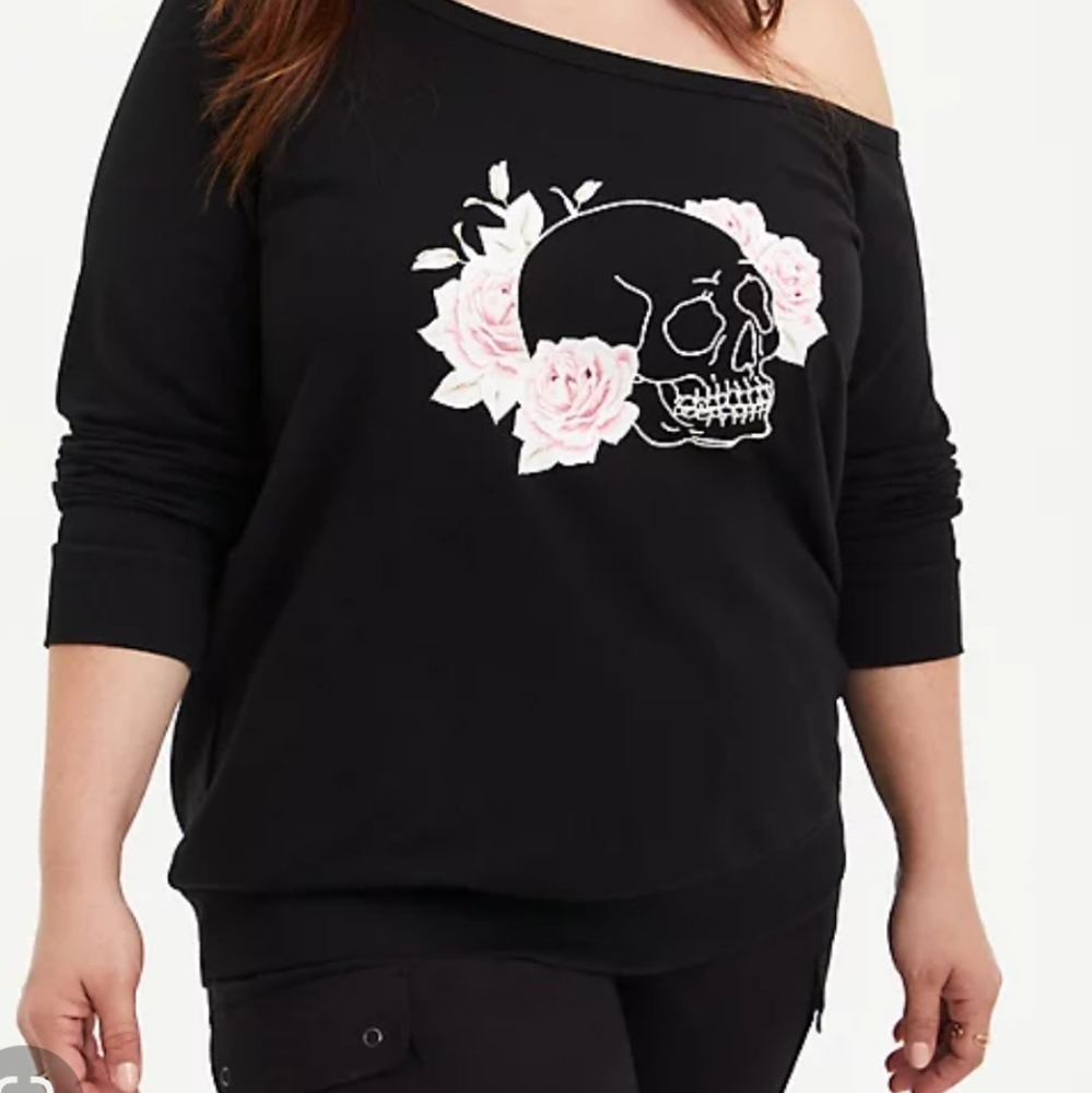 Torrid cold shoulder sweatshirt